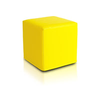 Pouf Poggiapiedi Sgabello Quadrato in Ecopelle 40x40