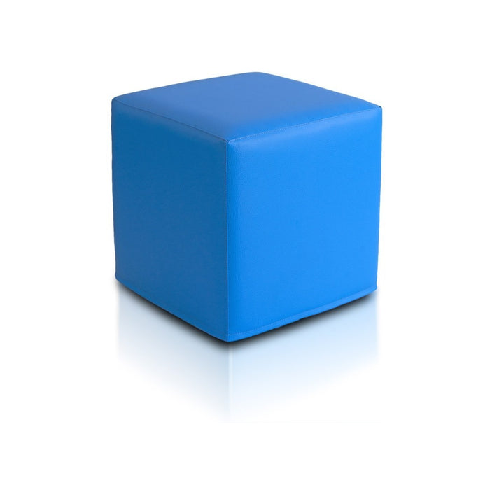 Pouf Poggiapiedi Sgabello Quadrato in Ecopelle 40x40