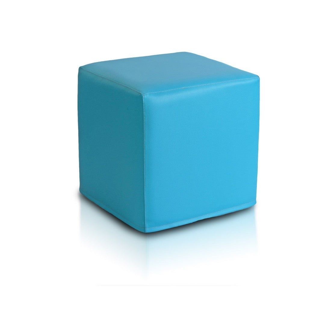 Pouf Poggiapiedi Sgabello Quadrato in Ecopelle 40x40