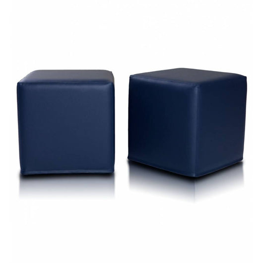 Pouf Poggiapiedi Sgabello Quadrato in Ecopelle 40x40