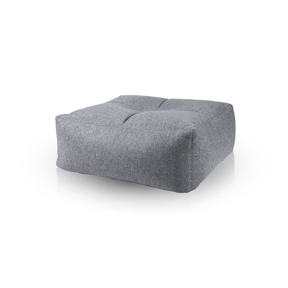 Pouf Poggiapiedi Sgabello Quadrato in Feltro 75x30