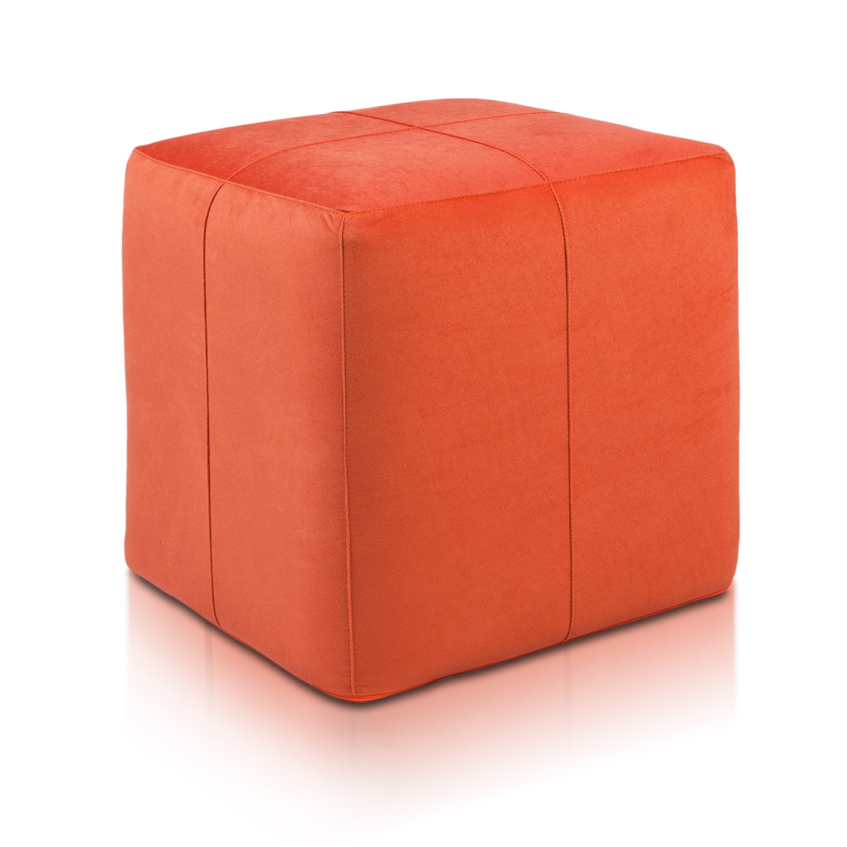Pouf Poggiapiedi Sgabello Quadrato in Microfibra 40x40