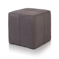 Pouf Poggiapiedi Sgabello Quadrato in Microfibra 40x40