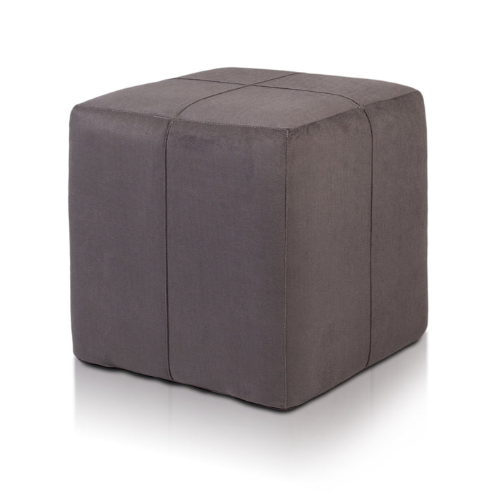 Pouf Poggiapiedi Sgabello Quadrato in Microfibra 40x40