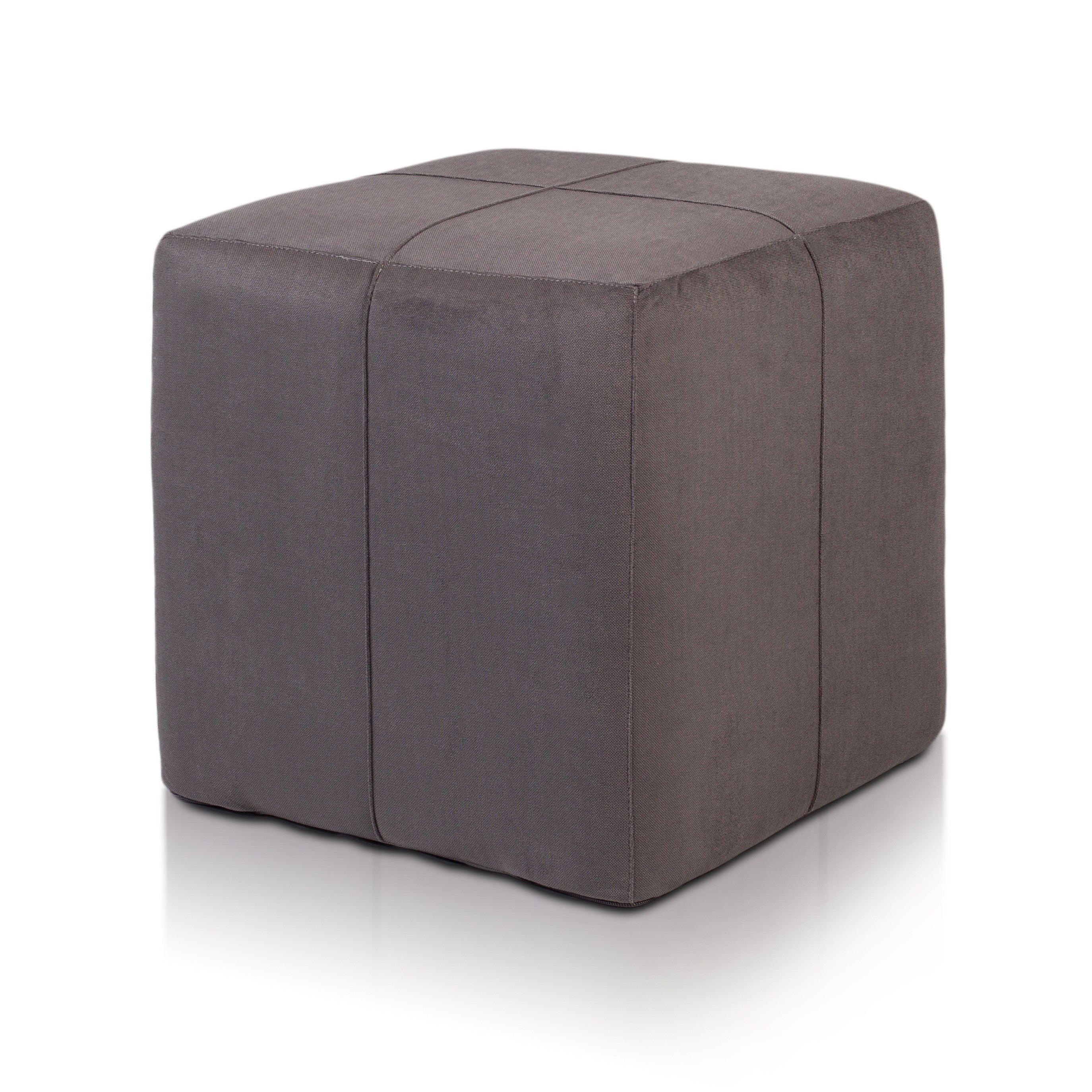 Pouf Poggiapiedi Sgabello Quadrato in Microfibra 40x40