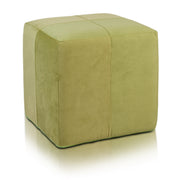 Pouf Poggiapiedi Sgabello Quadrato in Microfibra 40x40