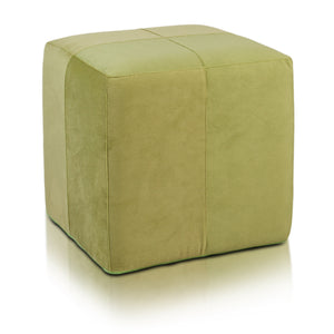 Pouf Poggiapiedi Sgabello Quadrato in Microfibra 40x40