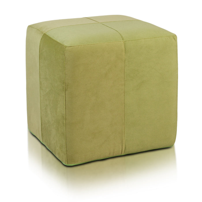 Pouf Poggiapiedi Sgabello Quadrato in Microfibra 40x40