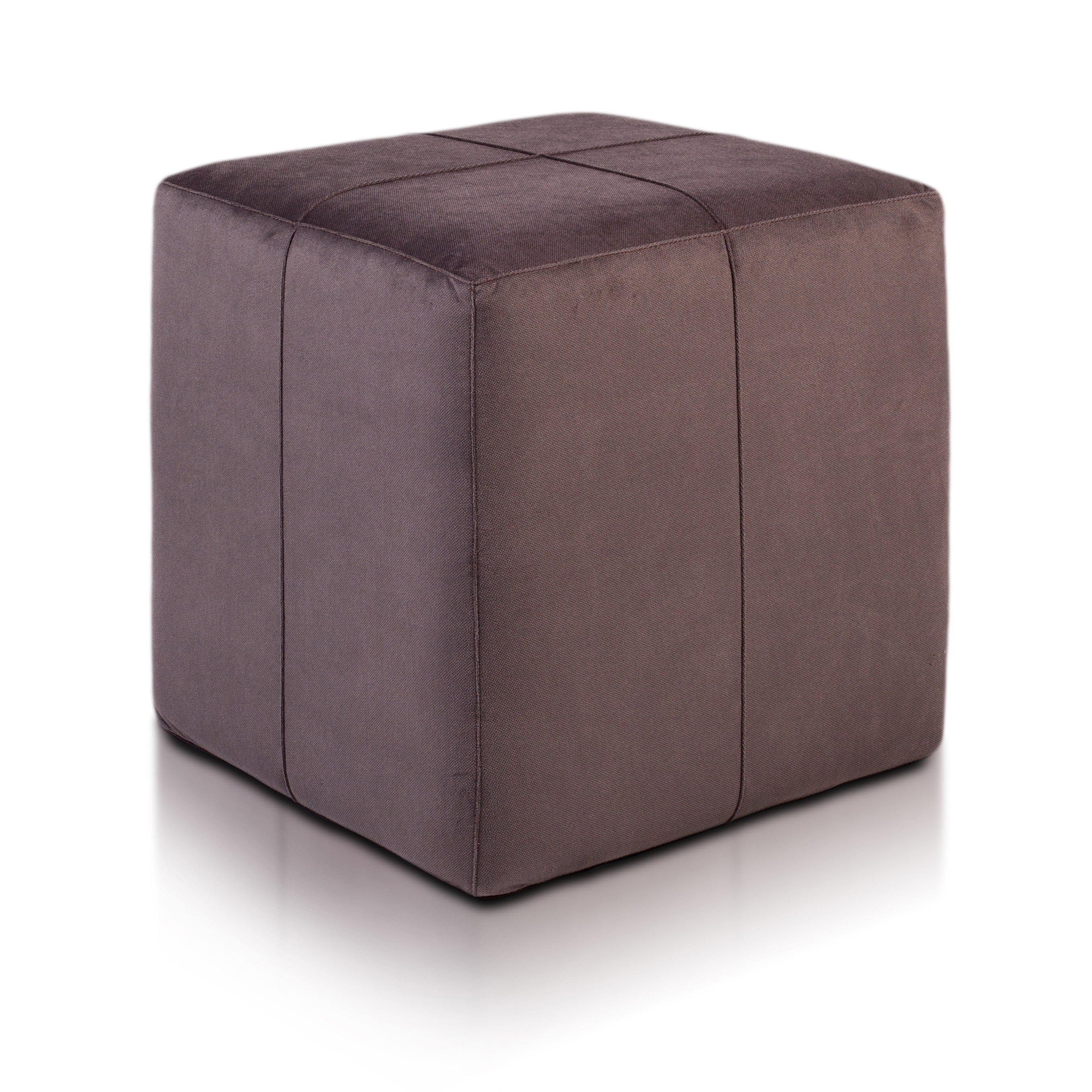 Pouf Poggiapiedi Sgabello Quadrato in Microfibra 40x40