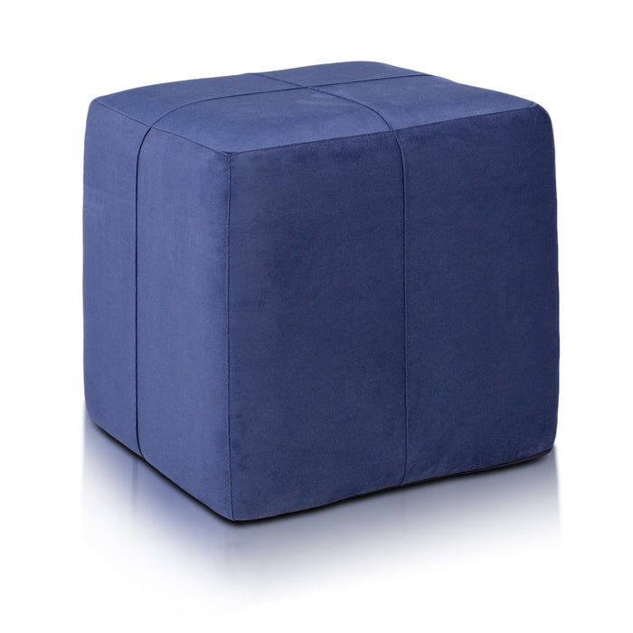 Pouf Poggiapiedi Sgabello Quadrato in Microfibra 40x40