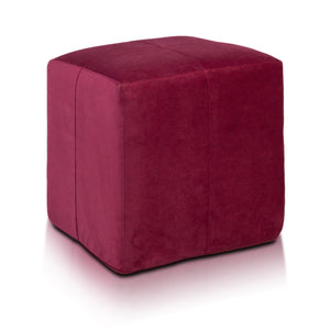 Pouf Poggiapiedi Sgabello Quadrato in Microfibra 40x40