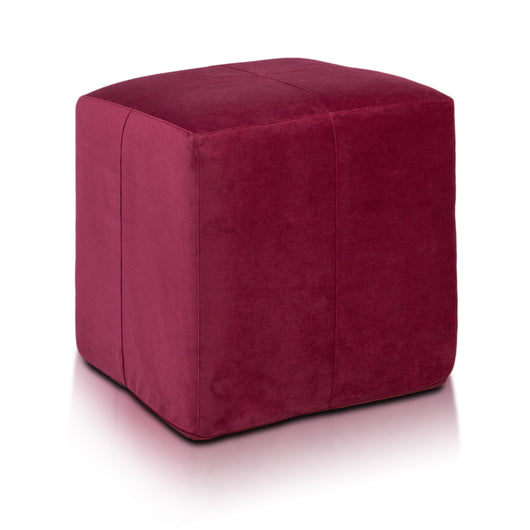 Pouf Poggiapiedi Sgabello Quadrato in Microfibra 40x40