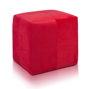 Pouf Poggiapiedi Sgabello Quadrato in Microfibra 40x40