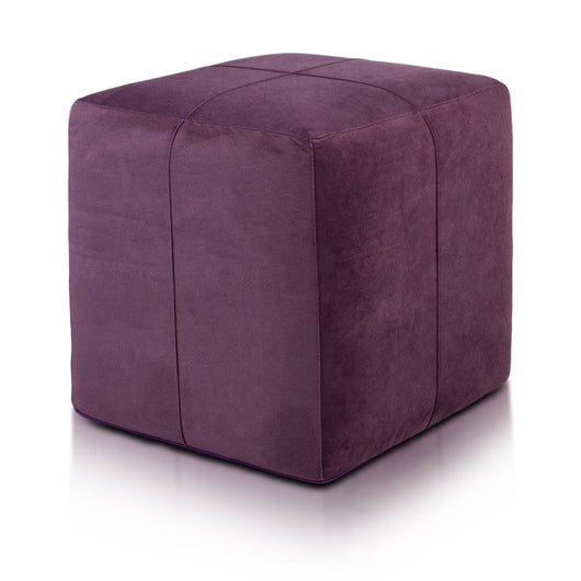 Pouf Poggiapiedi Sgabello Quadrato in Microfibra 40x40