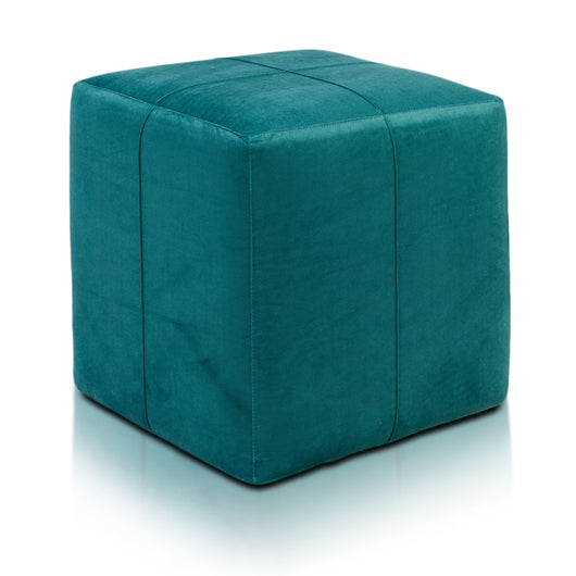 Pouf Poggiapiedi Sgabello Quadrato in Microfibra 40x40