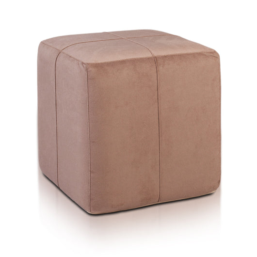 Pouf Poggiapiedi Sgabello Quadrato in Microfibra 40x40