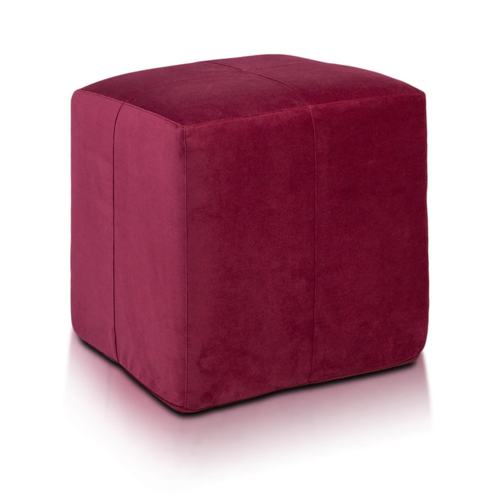 Pouf Poggiapiedi Sgabello Quadrato in Microfibra 40x40