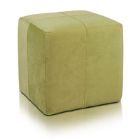 Pouf Poggiapiedi Sgabello Quadrato in Microfibra 40x40