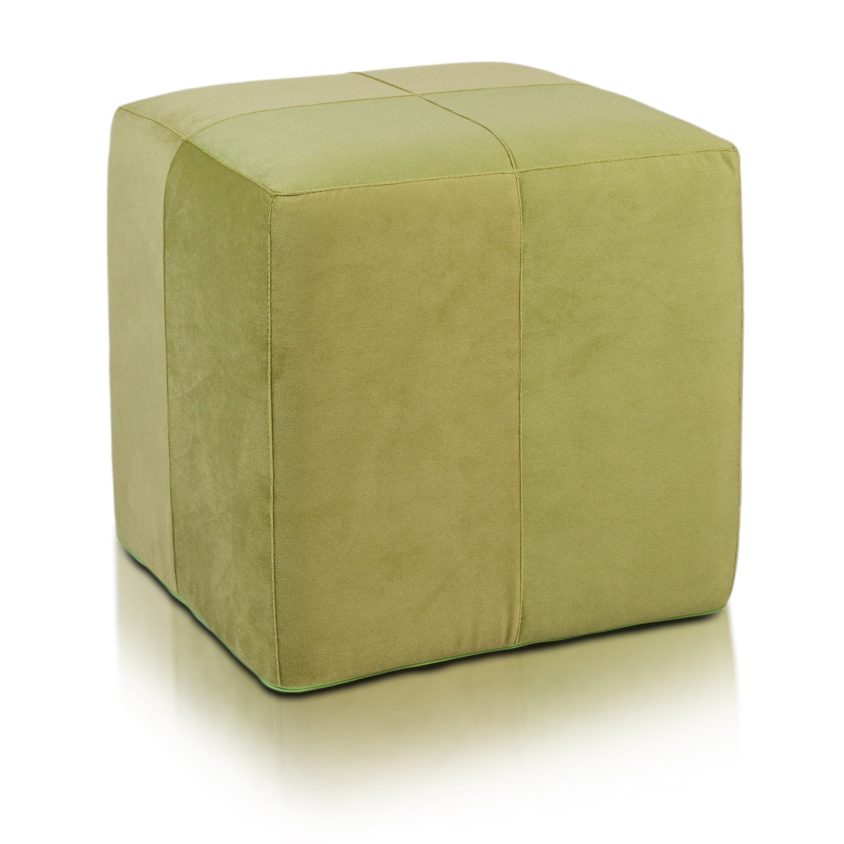 Pouf Poggiapiedi Sgabello Quadrato in Microfibra 40x40
