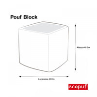 Pouf Poggiapiedi Sgabello Quadrato in Pelle di Mucca 40x40