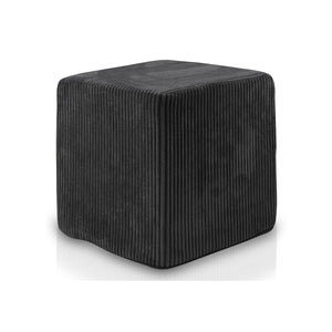 Pouf Poggiapiedi Sgabello Quadrato in Velluto a Coste 40x40