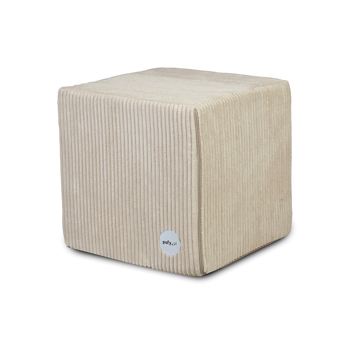 Pouf Poggiapiedi Sgabello Quadrato in Velluto a Coste 40x40