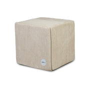 Pouf Poggiapiedi Sgabello Quadrato in Velluto a Coste 40x40