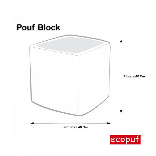 Pouf Poggiapiedi Sgabello Quadrato in Velluto a Coste 40x40