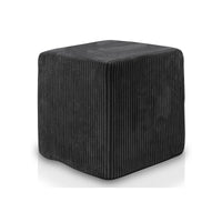 Pouf Poggiapiedi Sgabello Quadrato in Velluto a Coste 40x40