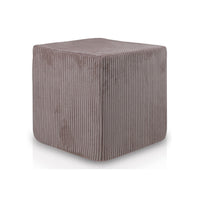 Pouf Poggiapiedi Sgabello Quadrato in Velluto a Coste 40x40