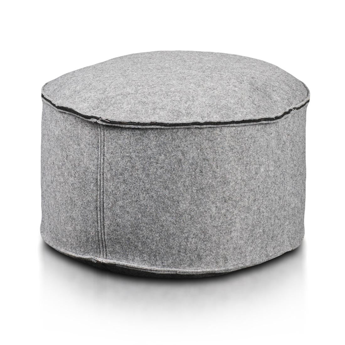 Pouf Poggiapiedi Sgabello Rotondo in Feltro 47x24