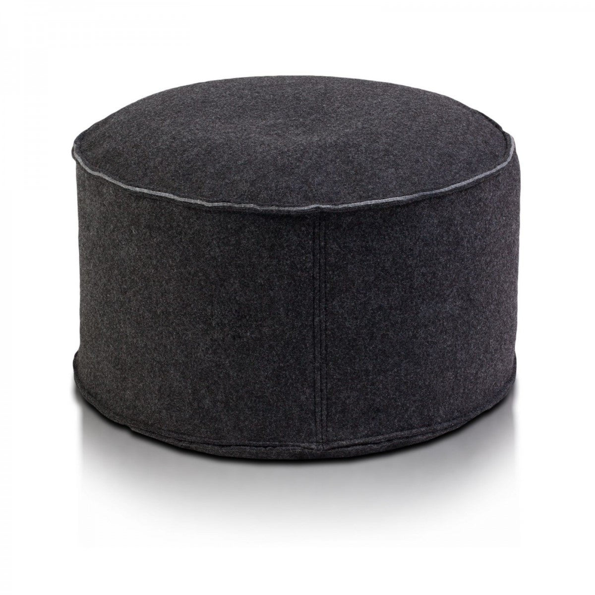 Pouf Poggiapiedi Sgabello Rotondo in Feltro 47x24