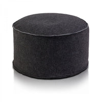 Pouf Poggiapiedi Sgabello Rotondo in Feltro 47x24