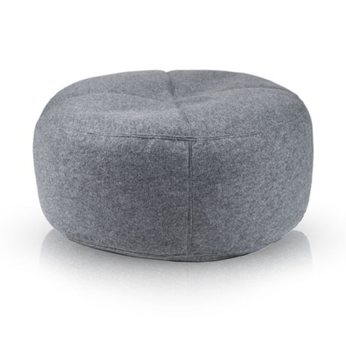 Pouf Poggiapiedi Sgabello Rotondo in Feltro 75x30
