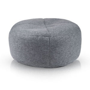 Pouf Poggiapiedi Sgabello Rotondo in Feltro 75x30