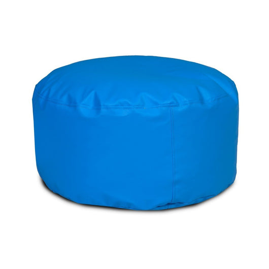Pouf Poggiapiedi Sgabello Rotondo L in Ecopelle 58x28