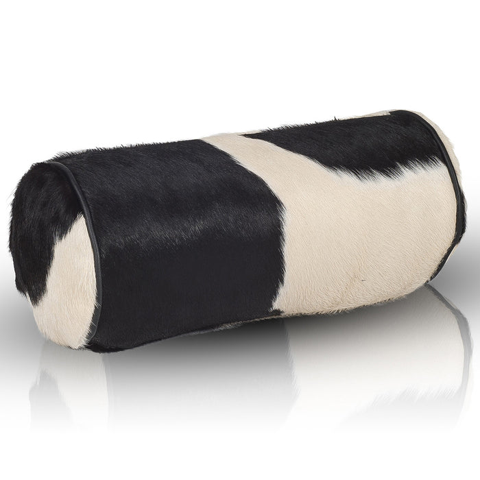 Pouf Poggiatesta in vera Pelle Bovina 17x43