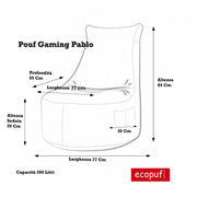 Pouf poltrona gaming pablo in Poliestere