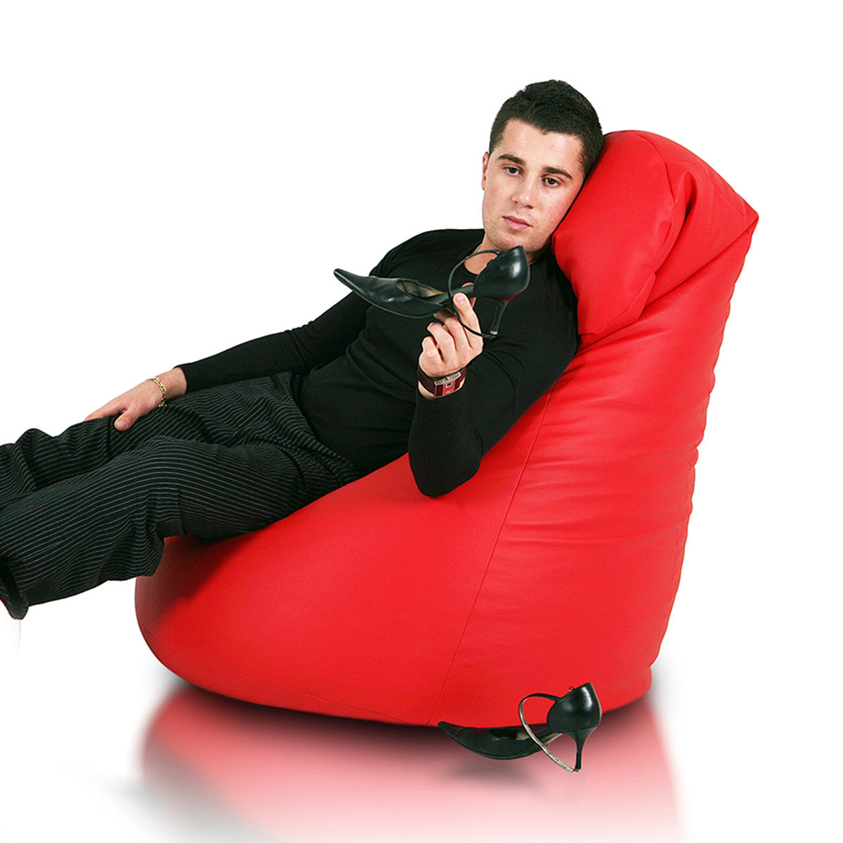 Pouf Poltrona Sacco Active in Tessuto Ecopelle