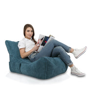 Pouf Poltrona Sacco Chaise Longue flavio in velluto