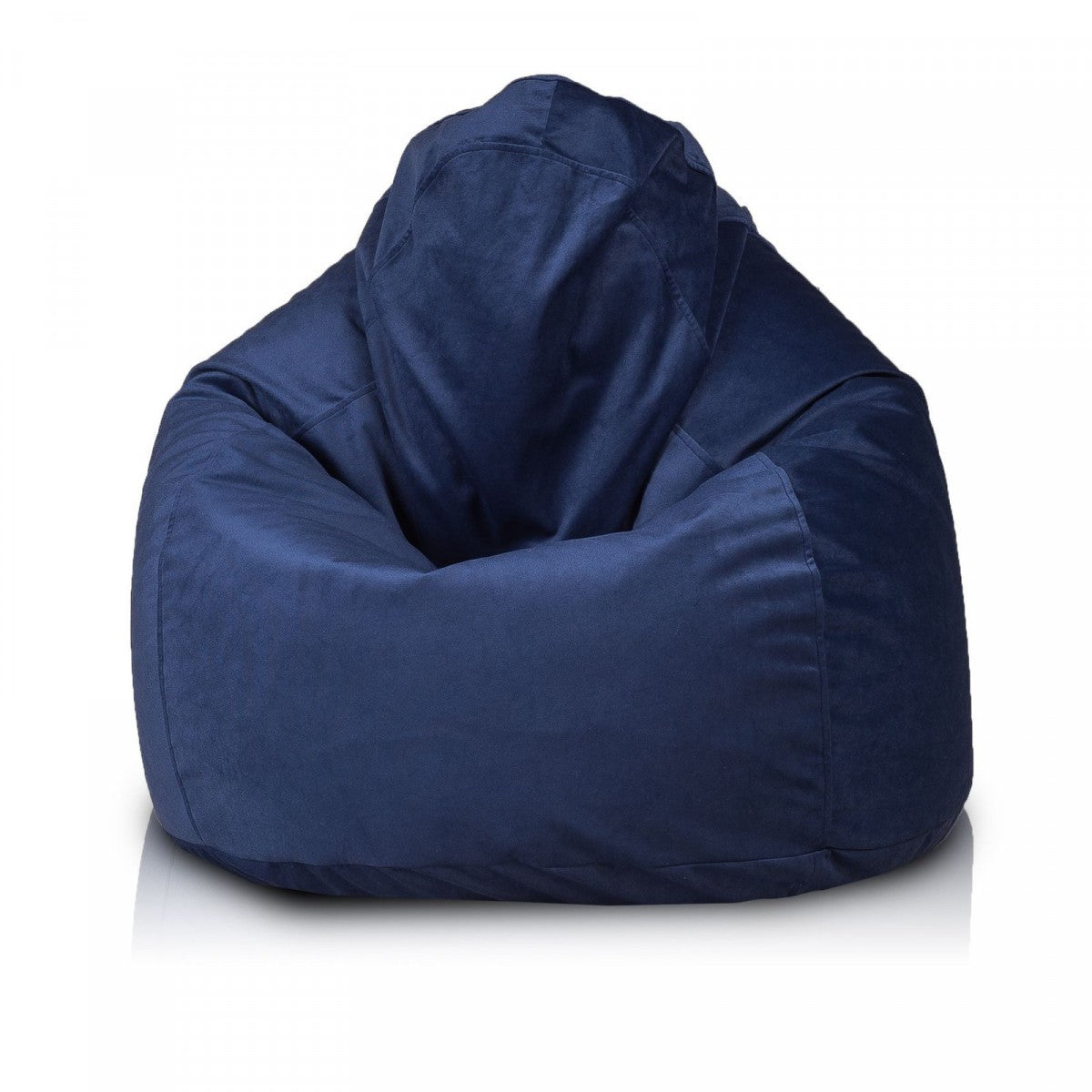 Pouf poltrona sacco fuzzy microfibra sfoderabile