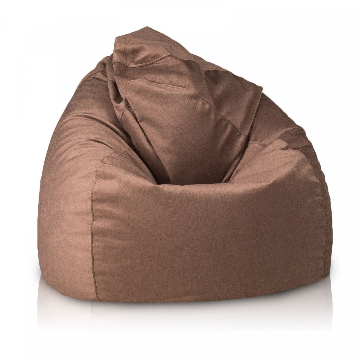 Pouf poltrona sacco fuzzy microfibra sfoderabile
