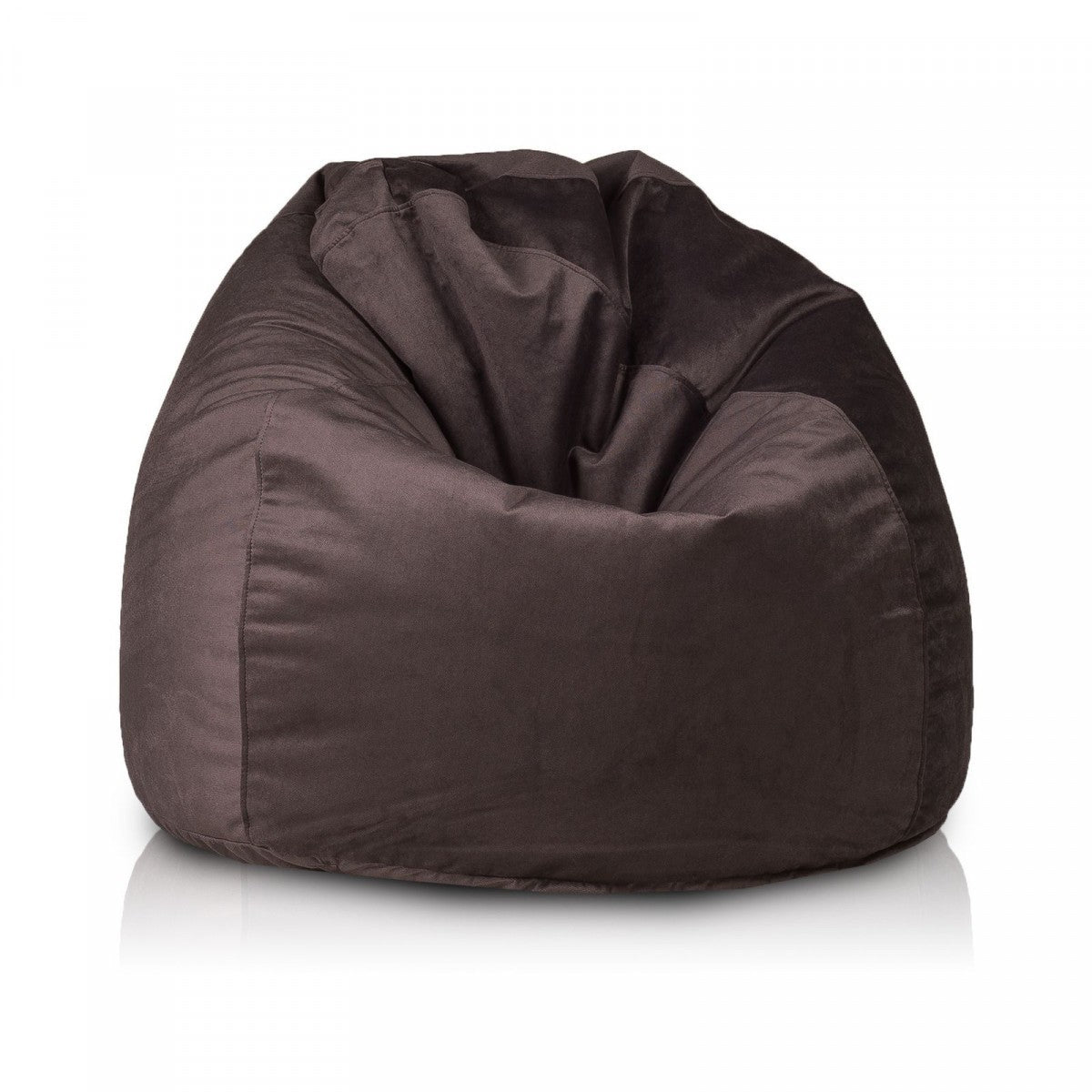Pouf poltrona sacco fuzzy microfibra sfoderabile