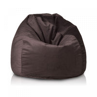 Pouf poltrona sacco fuzzy microfibra sfoderabile