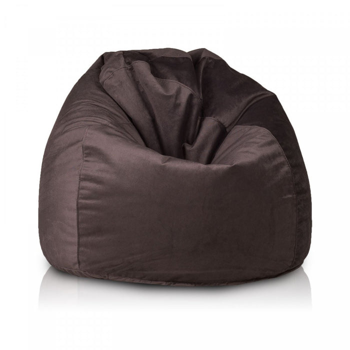 Pouf poltrona sacco fuzzy microfibra sfoderabile