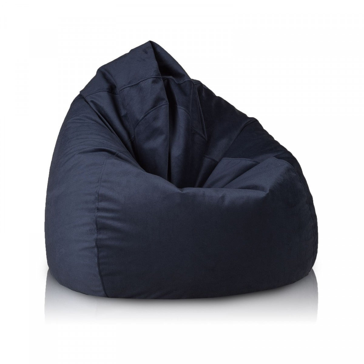 Pouf poltrona sacco fuzzy microfibra sfoderabile