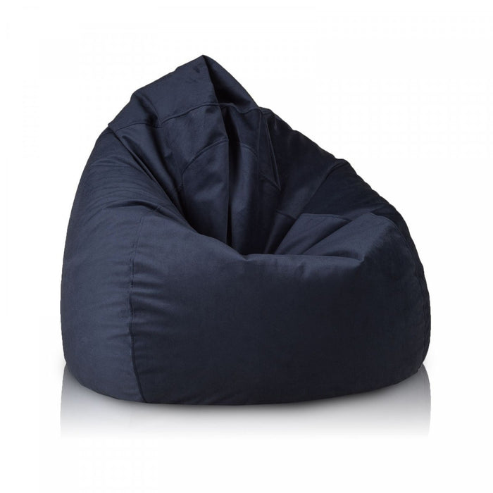 Pouf poltrona sacco fuzzy microfibra sfoderabile