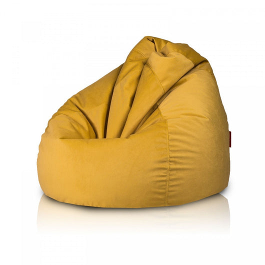 Pouf poltrona sacco fuzzy microfibra sfoderabile