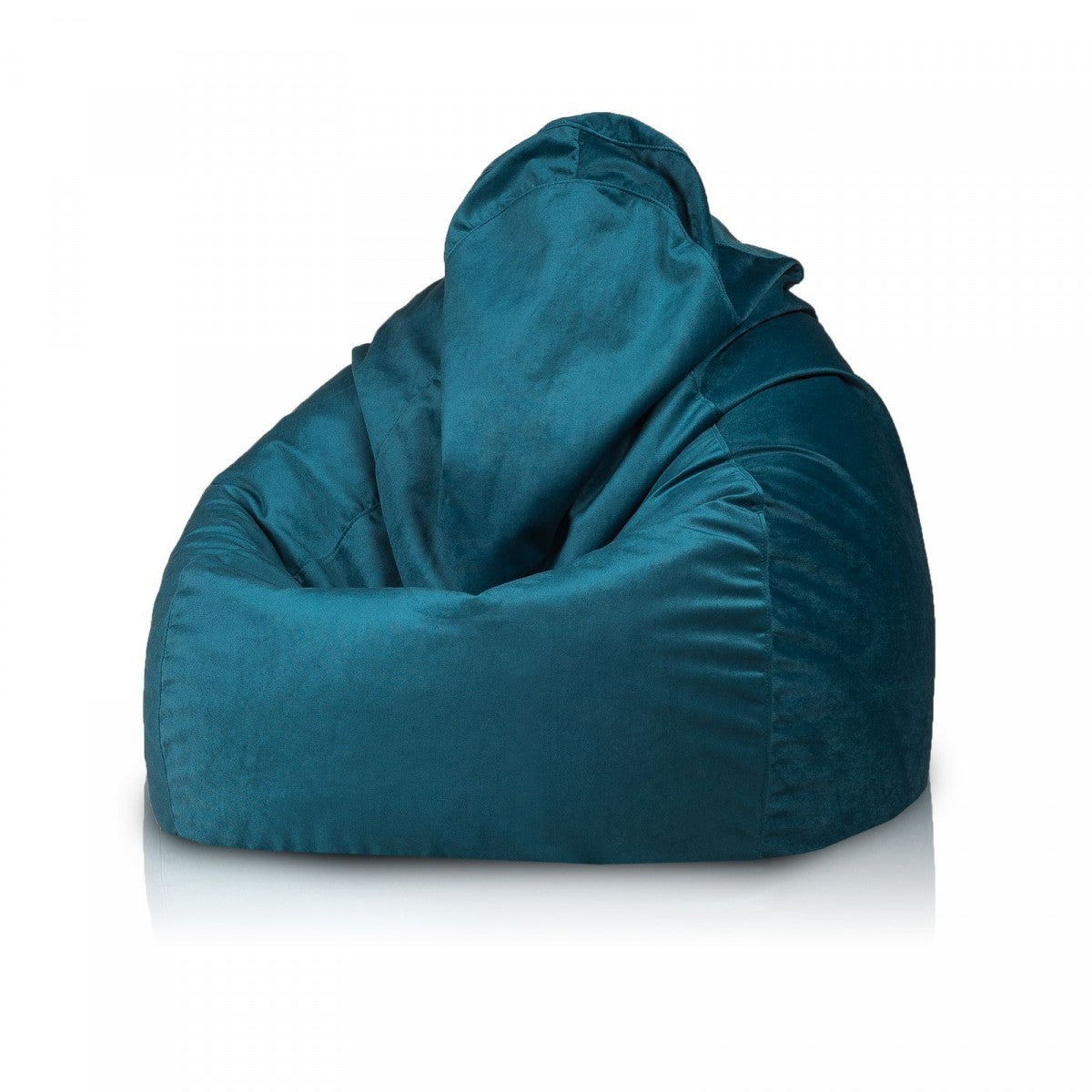 Pouf poltrona sacco fuzzy microfibra sfoderabile