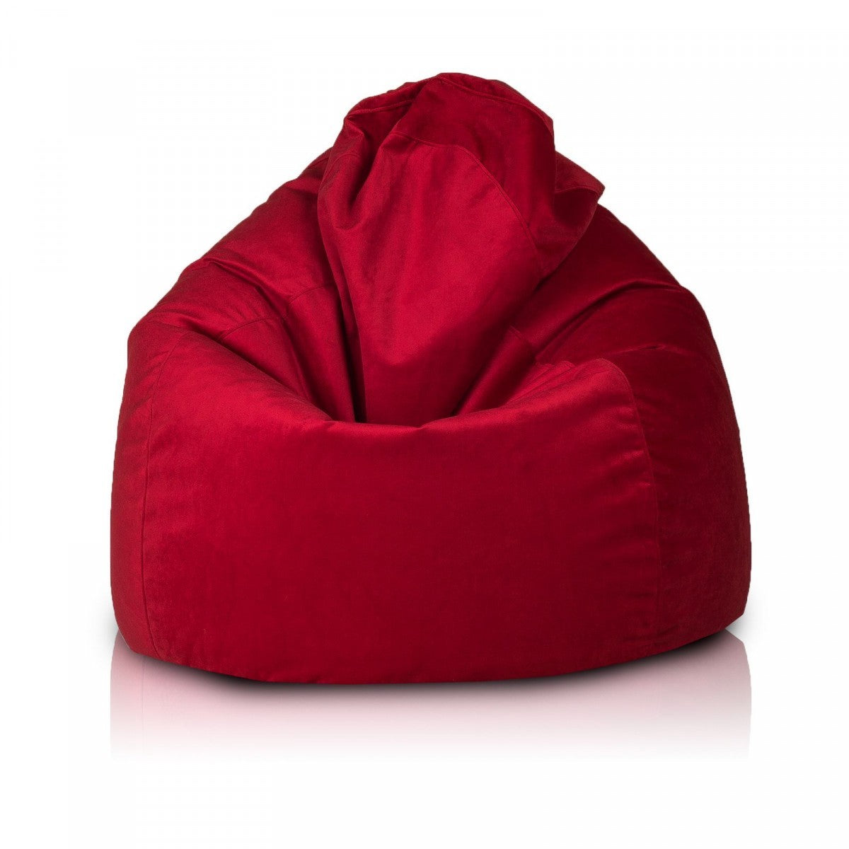 Pouf poltrona sacco fuzzy microfibra sfoderabile